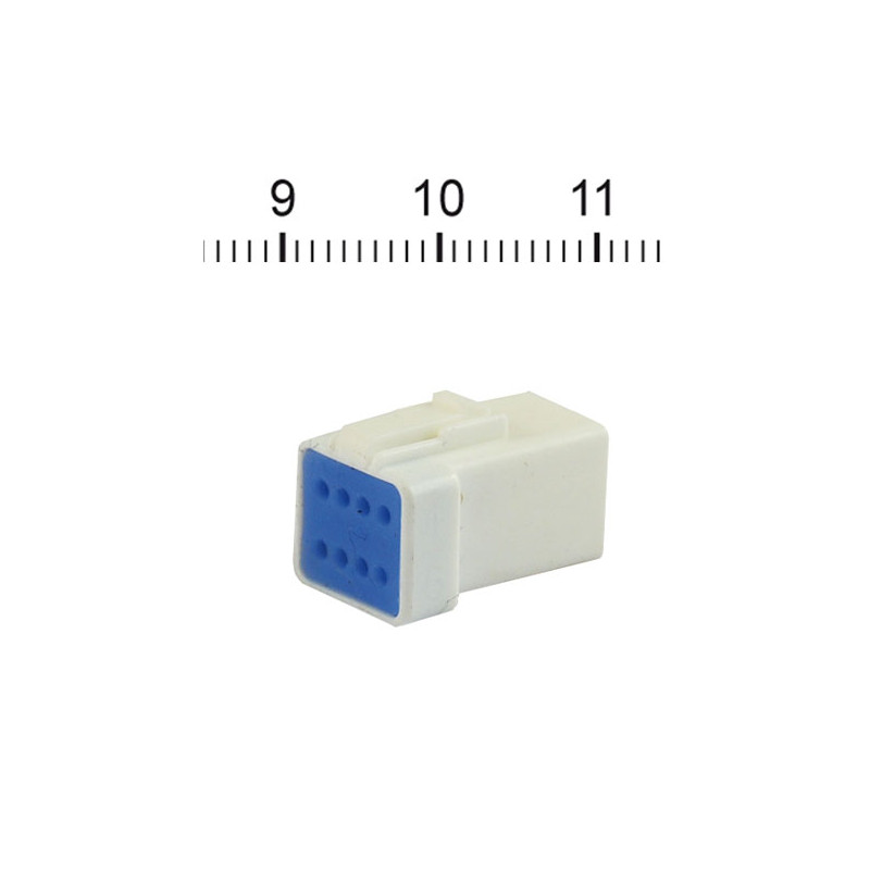 NAMZ, JST Mini connector. White, receptacle, 8-pin 