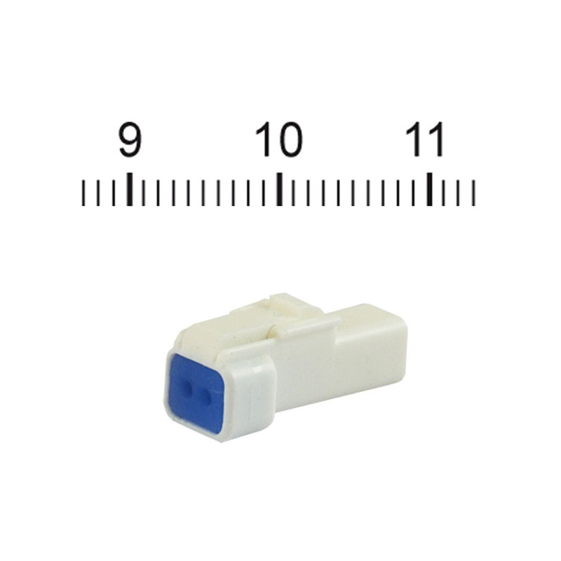 NAMZ, Złącze mini JST. Białe, gniazdo, 2-pin