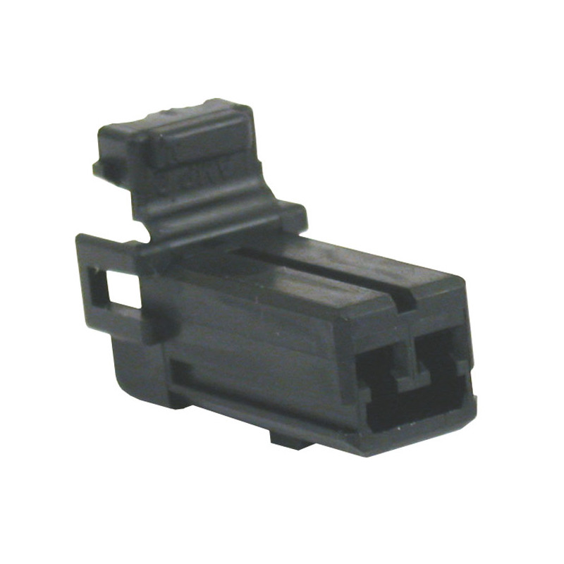 Złącze NAMZ, AMP Multilock. Czarne, wtyk, 2-pinowy