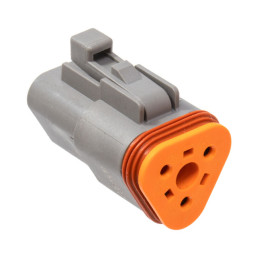 NAMZ, Deutsch DT connectors. Gray, plug housing, 3-pins MULTIFIT