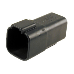 NAMZ, Deutsch connectors. Black, receptacle, 6-pins Universal