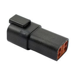 NAMZ, Deutsch connectors. Black, receptacle, 4-pins Universal