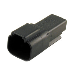 NAMZ, Deutsch connectors. Black, receptacle, 2-pins Universal