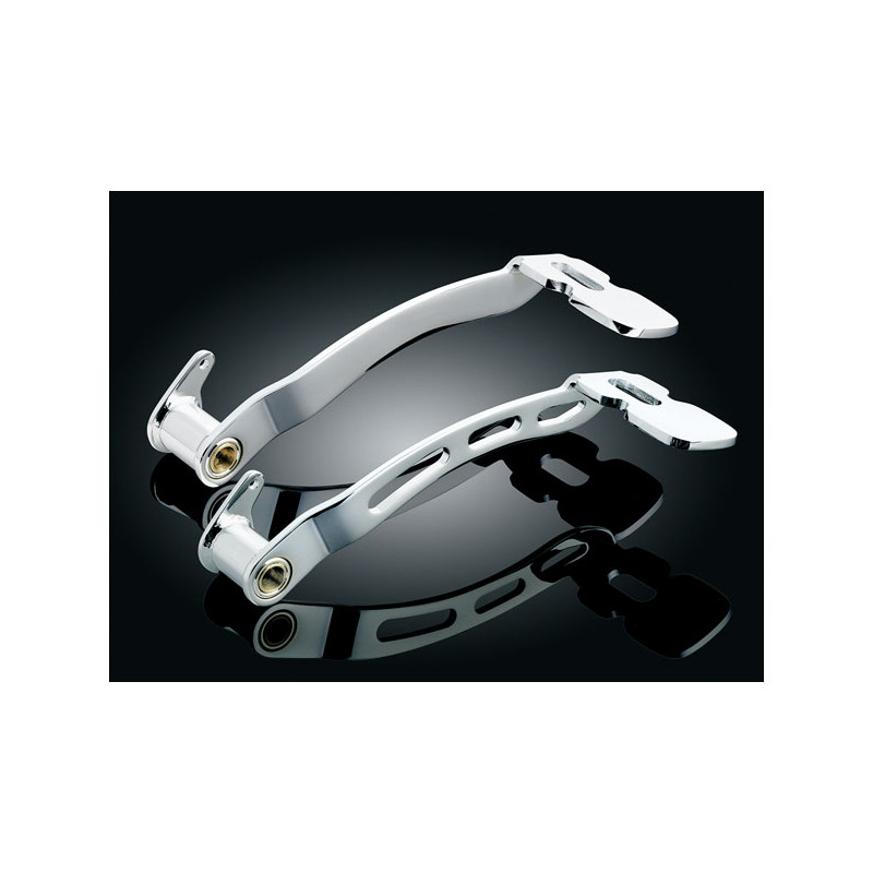 Kuryakyn, Smooth extended brake pedal. Chrome 87-17 FLST 97-07 FLT/Touring (NU)