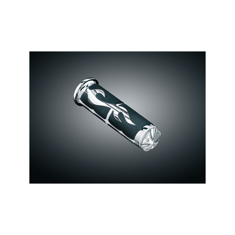 Chwyty kierownicy KURYAKYN ISO FLAME 81-22 H-D z podwójną linką przepustniczą (z wyłączeniem modelu Street) (tylko dla modelu i 