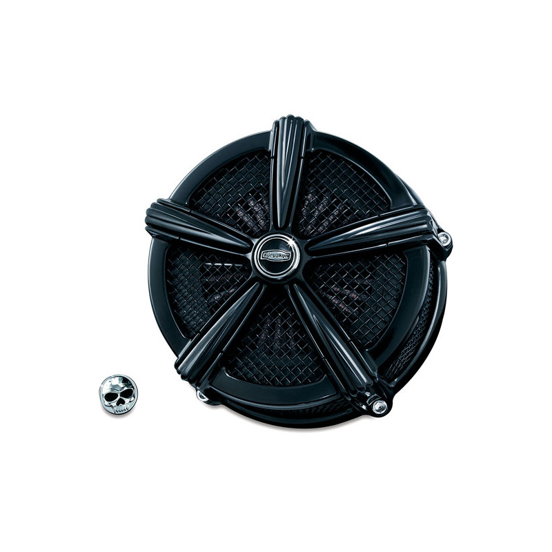 Kuryakyn, Hi-Five Mach 2 air cleaner kit. Black 07-22 XL (excl. XR1200)