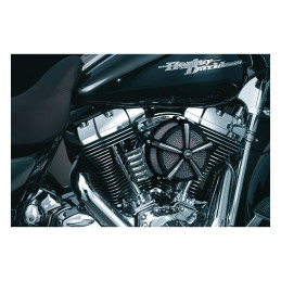 Kuryakyn, Hi-Five Mach 2 air cleaner kit. Black/Chrome 07-22 XL (excl. XR1200)