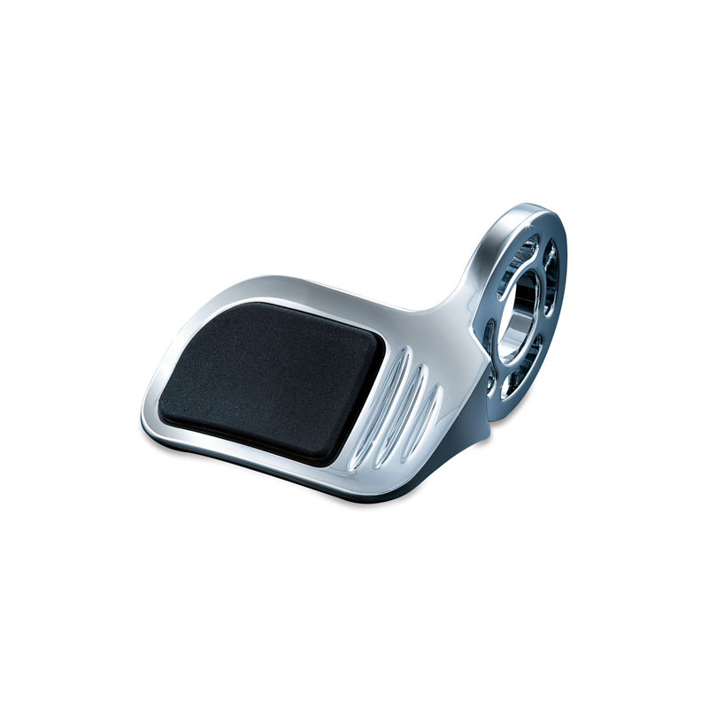 Kuryakyn, ISO contoured throttle boss. Right, chrome Fits Kuryakyn ISO-grips ISO-flame grips and Transformer grips
