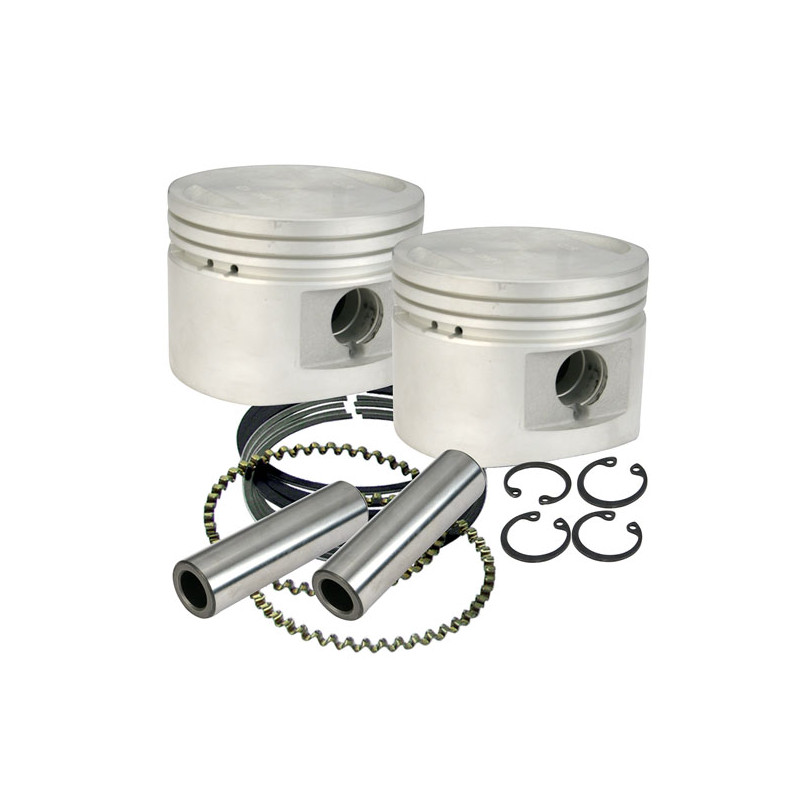 S&S, 3-1/2" replacement cast piston kit. +.020" 84-99 Evo Big Twin (NU)