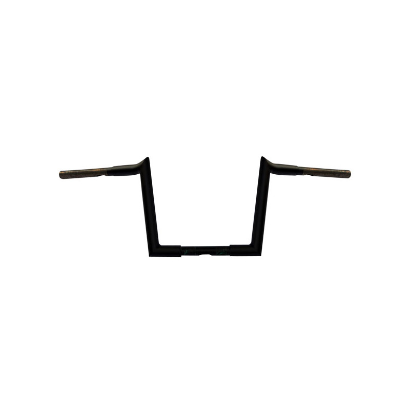 Wild1, Chubby Hooked 1-1/4" ape hangers. 10" rise. Black 82-23 H-D mech & e-throttle (excl. 88-11 Springers 82-23 Touring) with 