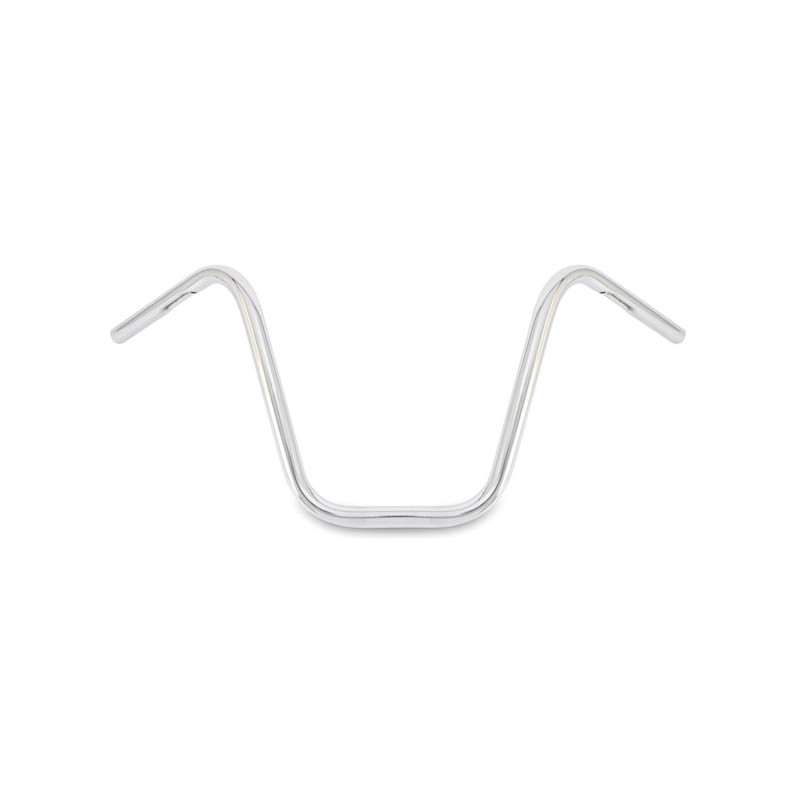 Burly, 1" Narrow Apes handlebar. Chrome, 12" rise 82-22 H-D (excl. 08-22 e-throttle & 88-11 Springers) with 1" I.D. risers (NU)