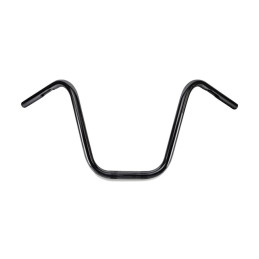 Burly, 1" Narrow Apes handlebar. Black, 12" rise 82-22 H-D (excl. 08-22 e-throttle & 88-11 Springers) with 1" I.D. risers (NU)