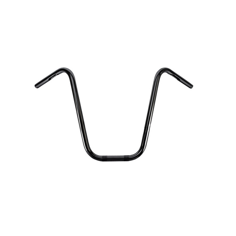 Burly, 1" Narrow Apes handlebar. Black, 16" rise 82-22 H-D (excl. 08-22 e-throttle & 88-11 Springers) with 1" I.D. risers (NU)