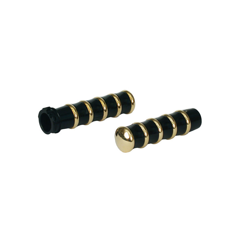 K-TECH VINTAGE THROTTLE GRIPS 74-22 H-D with single or dual throttle cables (excl. Street) (NU)
