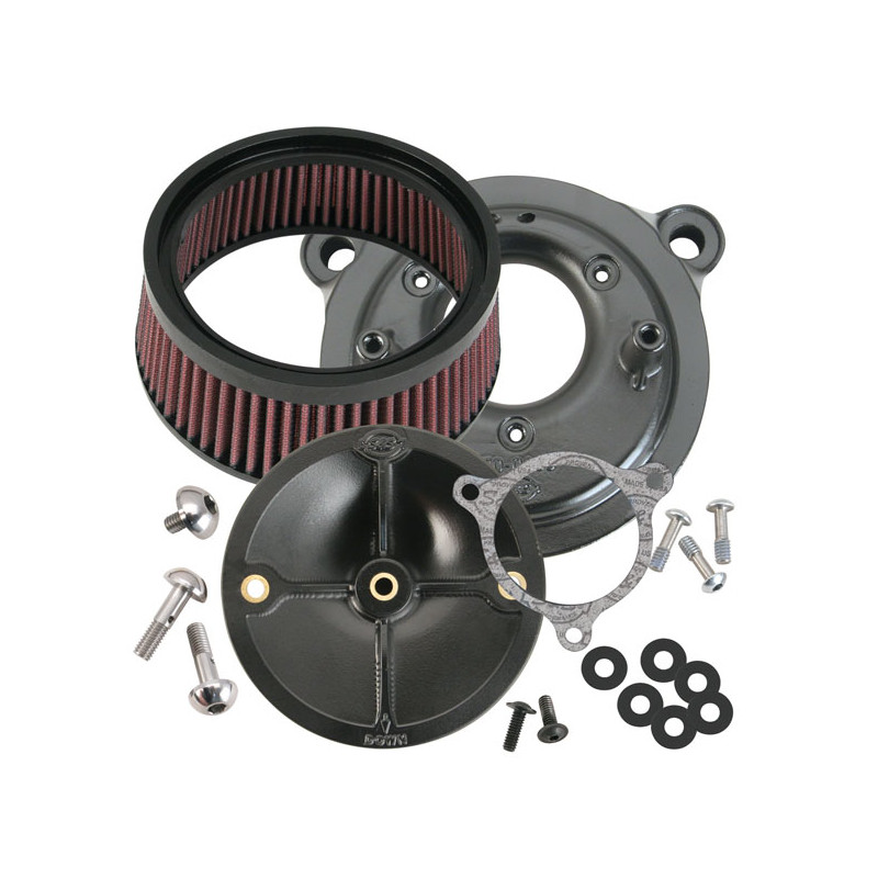 S&S Stealth, zestaw filtru powietrza bez osłony 16-17 Softail 2017 FXDLS 08-16 Touring Trike. (elektroniczny przepustnica) (tylk