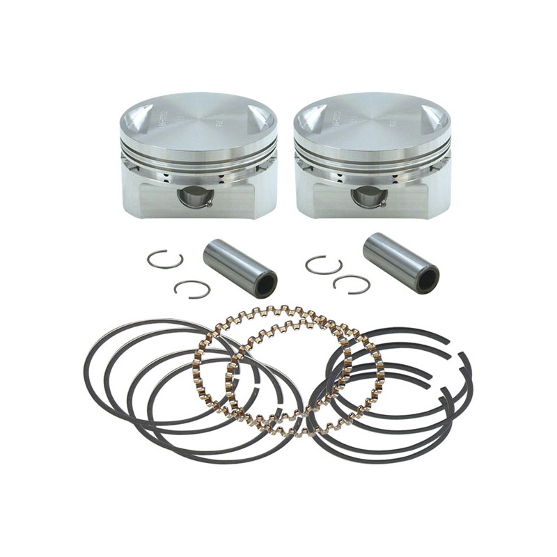 S&S, Evo stroker piston set (OEM heads). +.030" 84-99 Evo B.T. with 4-5/8" stroker flywheels (NU)