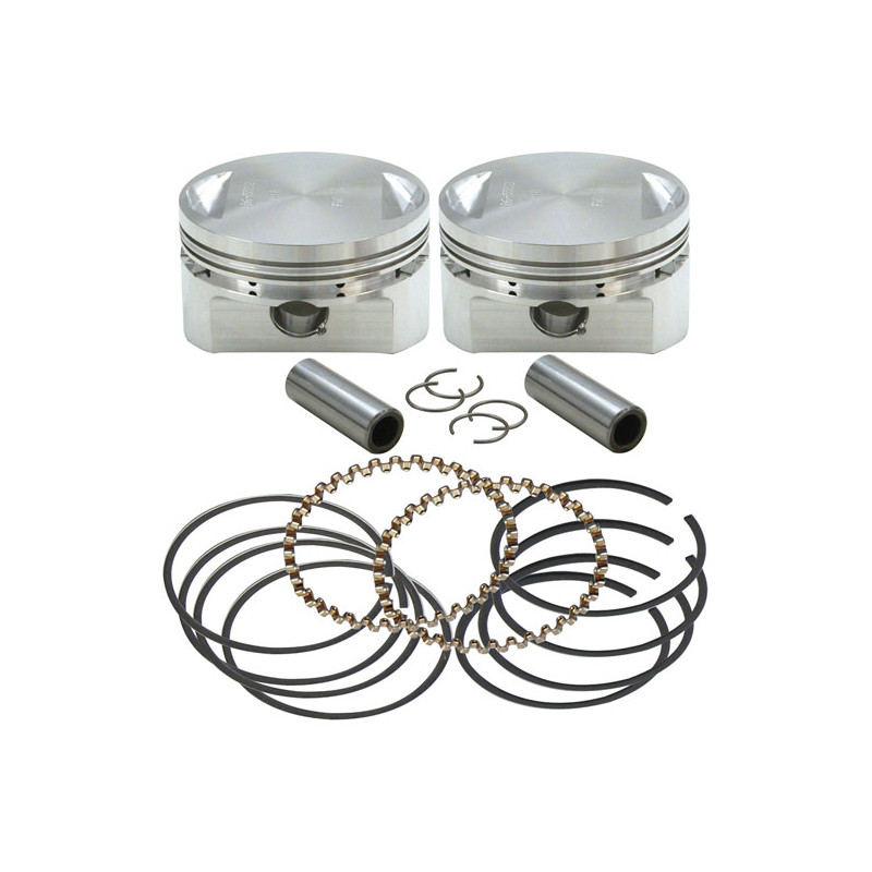 Zestaw tłoka S&S Evo stroker (oryginalne głowice). +.010" 84-99 Evo B.T. z kołami zamachowymi o wysunięciu 4-5/8" (tylko dla mod