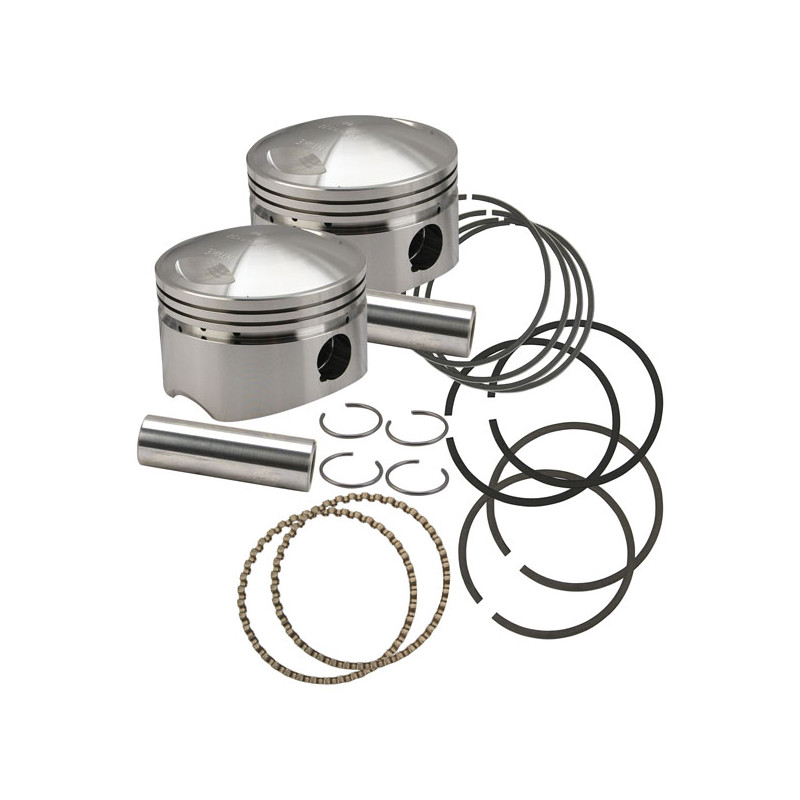 S&S, forged 3-5/8" big bore piston kit. Std 36-84 88" 93" 93"HC 96" 98" and 103" B.T. with appropriate cylinders and flywheel st