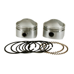S&S, 3-7/16" forged stroker piston kit. +.030" 41-84 B.T. with 84" (4-1/2" stroke) 86" (4-5/8" stroke) & 88" (4-3/4" stroke) eng