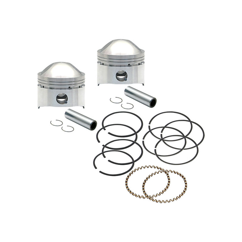 S&S, 3-7/16" bore 9:1CR piston kit. +.030" 41-78 1200cc/74" Knuckle Pan Shovel (NU)
