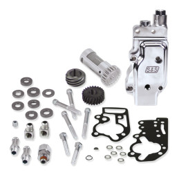 S&S, oil pump kit with gears. 78-89 style 78-89 B.T. (Fits 90-91 models with pre-90 style multiple-parts flywheels only). (NU)