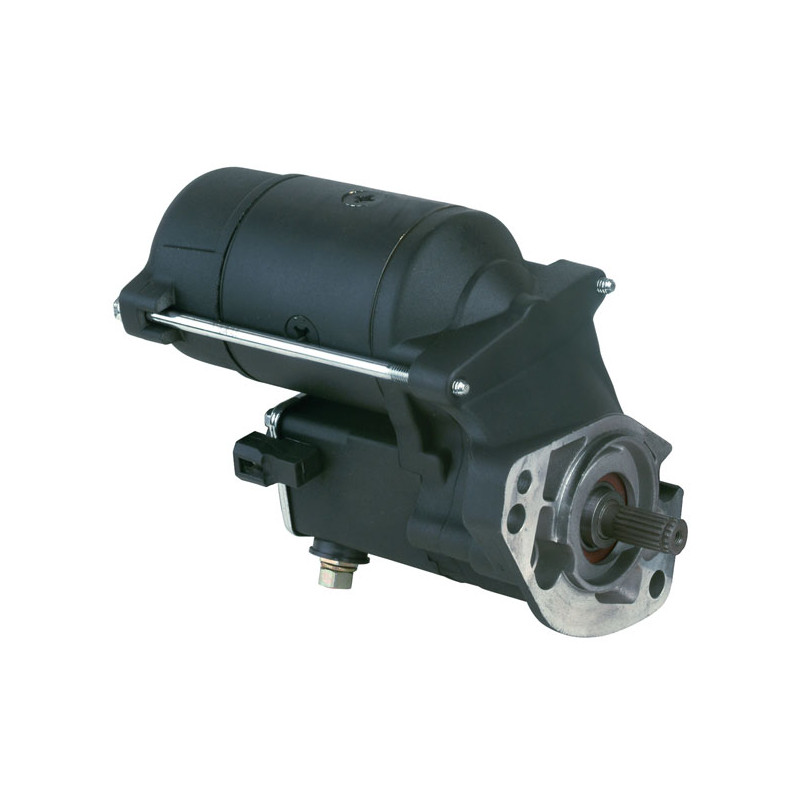 All Balls, high torque starter motor 1.4kW. Black 89-06 B.T. (excl. FLT and 2006 Dyna ) 70-78 Shovel with BDL SH-500 series belt