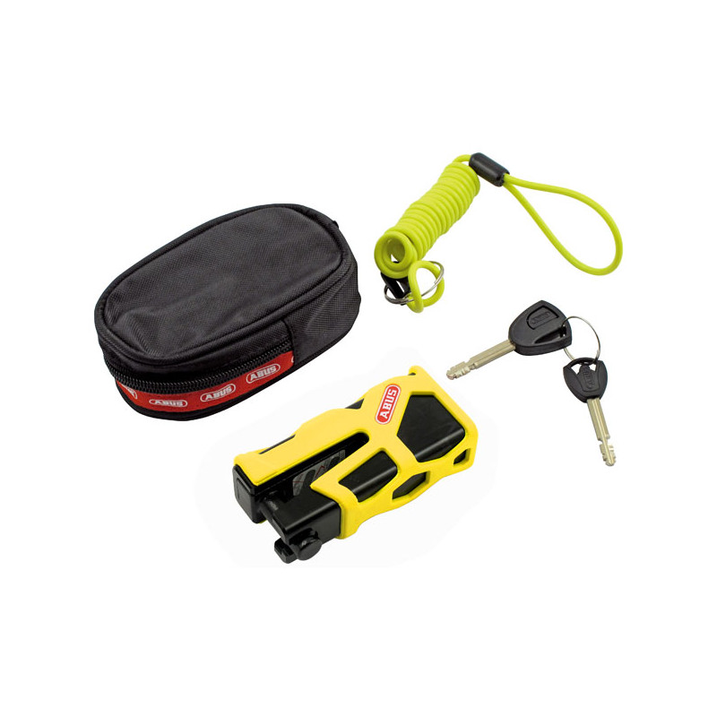 Abus, 77 Granit Sledg Blokada tarczowa w stylu sieci. Żółty Uniwersalny