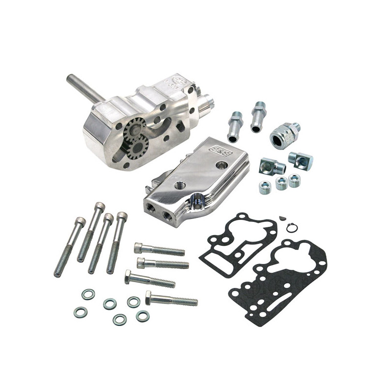 Pompa oleju S&S, frezowana. Styl 92-99. Uniwersalne pokrycie 92-99 Evo Big Twin (tylko dla modelu i rocznika)