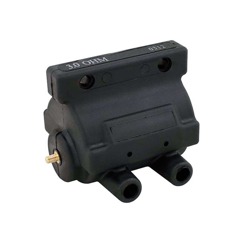 Accel power pulse coil black, 12 V / 3 Ohm 80-84 Shovel B.T. 80-84 XL. With electronic ignition (Dual fire)s