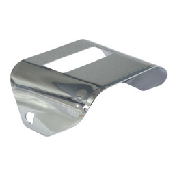 73-up taillight visor. Plain. Chrome 73-23 H-D with conventional center mounted taillight