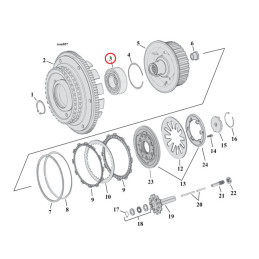 Rulment hub ambreiaj dublu rând 90-10 B.T. (NU)