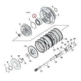 Rulment hub ambreiaj dublu rând 90-10 B.T. (NU)