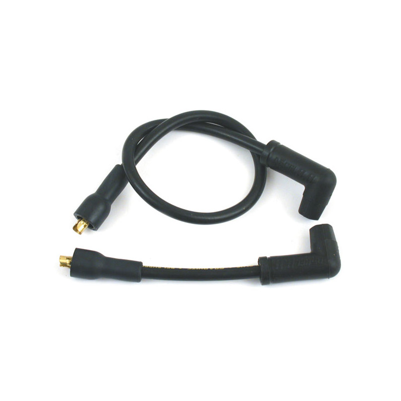 Accel, 8.8mm supression core spark plug wire set. Black 65-84 FL FX (excl. FLT FXR). Models with electronic ignition only (NU)