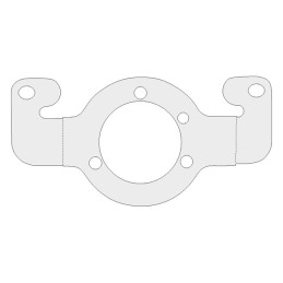 Uchwyt adaptera do filtra powietrza. Chrom 84-89 Evo B.T. z gaźnikami motylkowymi Keihin (tylko dla modelu i rocznika)