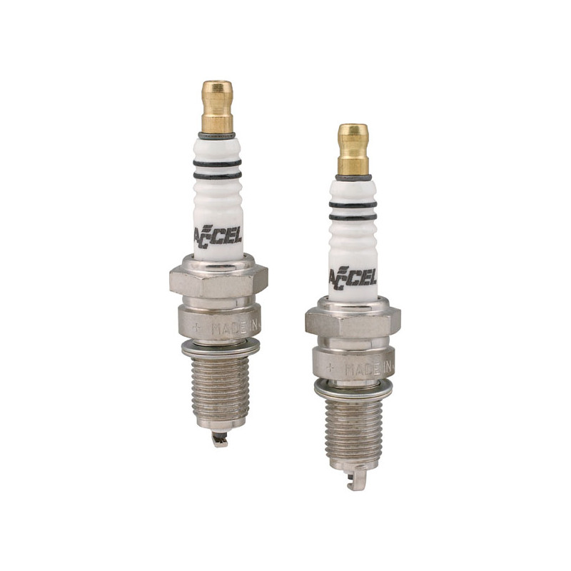 Accel, U-groove spark plugs, one range colder 48-74 B.T.(NU)
