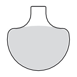 Klocki hamulcowe przednie TRW. Organiczne przód: 84-99 B.T. TC XL L88-11 Springers (tylko dla modelu i rocznika)