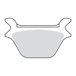 TRW brake pads rear, organic REAR: L87-99 B.T. TC XL (EXCL. ALL FLT)(NU)