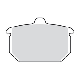 TRW, brake pads rear. Organic Rear: 82-E87 XL FXR FXST 84-85 FX 83-86 FXWG (NU)