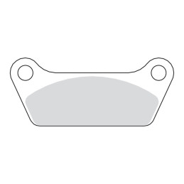 Klocki hamulcowe tył TRW. Organiczne Tył: 80-85 FL FLT FLHT (tylko dla modelu i rocznika)