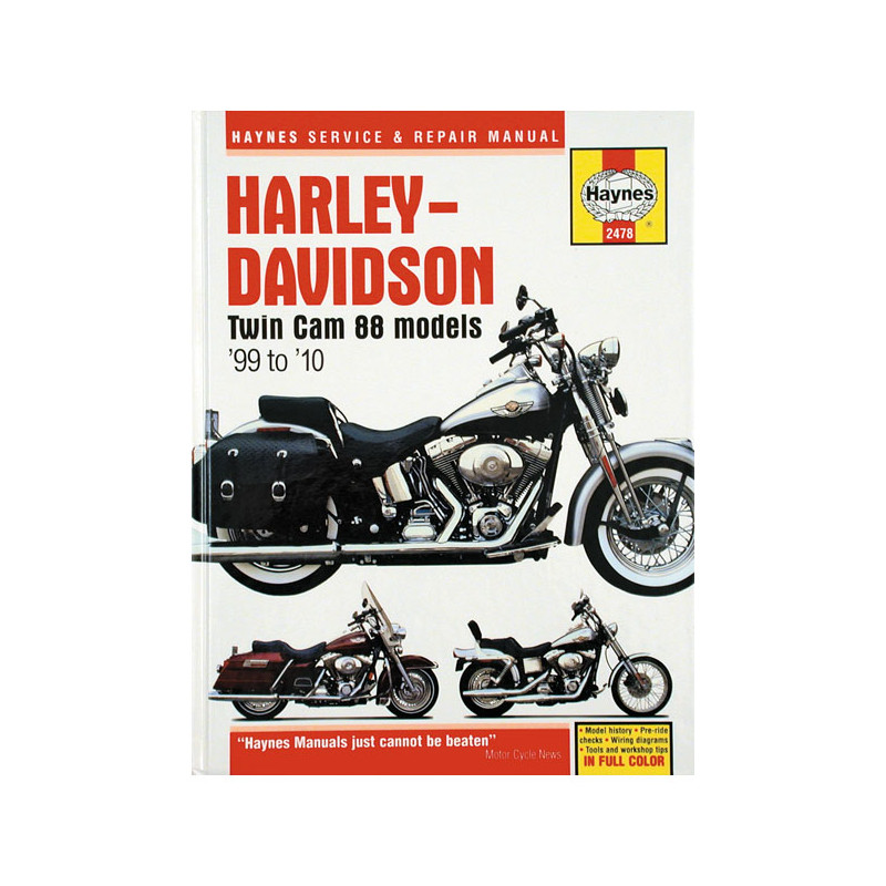 Podręcznik serwisowy Haynes dla modeli 99-10 Twin Cam (TYLKO DLA MODELU I ROCZNIKA)