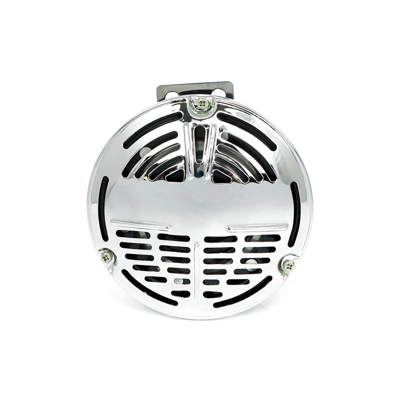 Reproduction style 5-1/2" Springer horn. Chrome. 12-Volt 