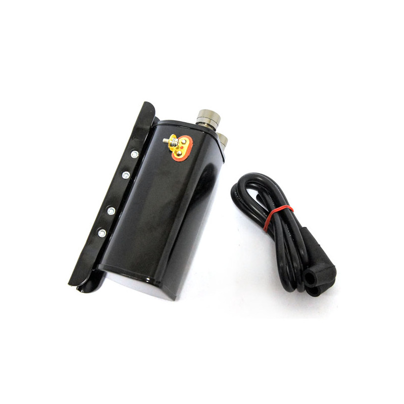 OEM style early 6-volt coil & cable kit. Black 48-69 B.T. (excl. 1964 single fire Panhead models) (NU)