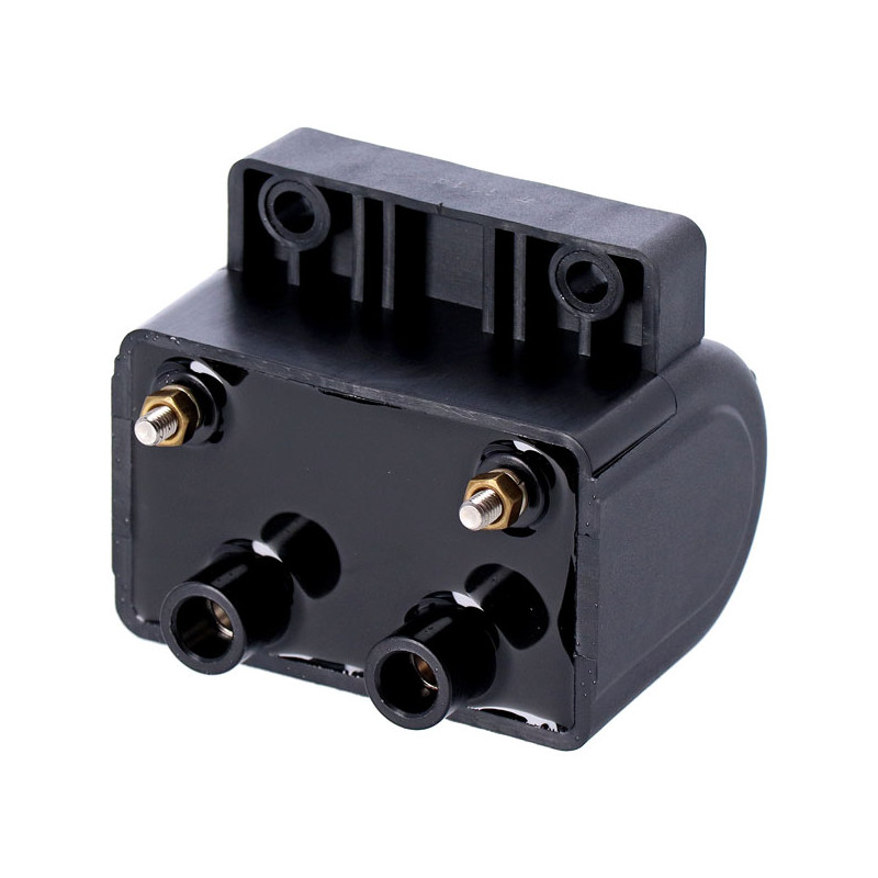 Późny oryginalny styl cewki zapłonowej. 12V, 5 ohm. Czarna 65-99 B.T. 65-03 XL. Do zapłonu punktowego (z wyjątkiem Twin Cam i in