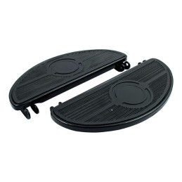Oval early FL floorboards. Black 40-84 FL FLH 40-51 WL 750cc Flatheads (NU)