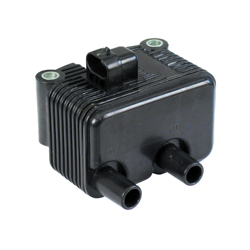 Ignition coil, OEM style single fire. Carbureted 00-06 Softail 99-05 Dyna 02-06 FLT 04-06 XL. (Single fire carbureted models) (N