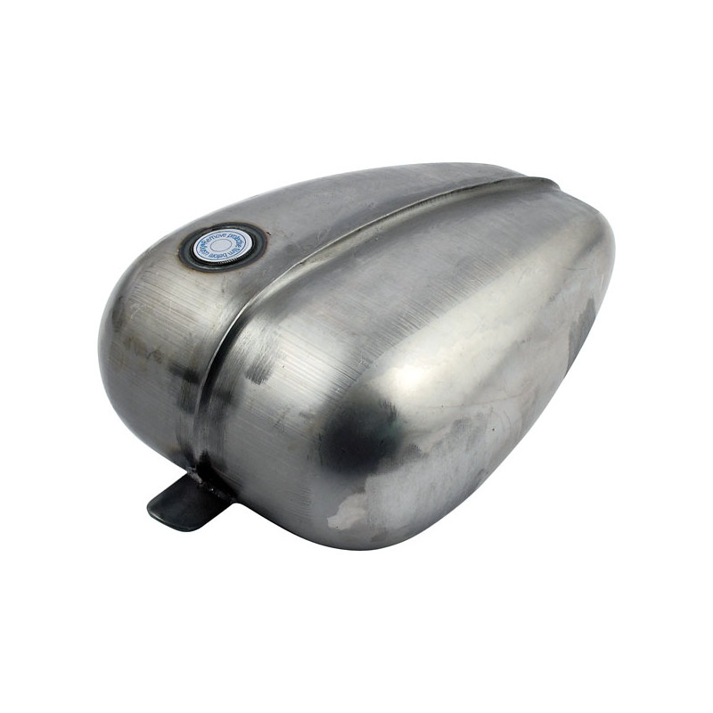 Zbiornik paliwa Mustang z żebraną powierzchnią o pojemności 3,3 galonów, z uniwersalnym korkiem paliwa flush