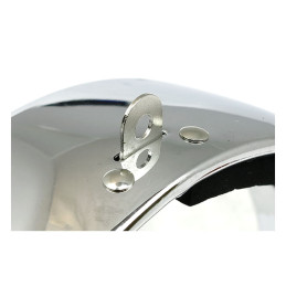 Recessed trim ring. 5-3/4" headlamp. Chrome 97-03 FLSTS 05-07 FLSTSC 16-17 FXSE 07-10 FXSTC 00-07 FXSTD 93-06 FXSTS 95-97 FXSTSB