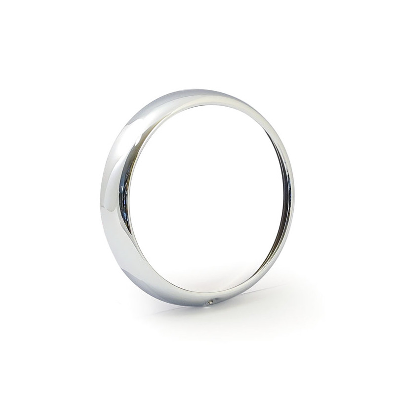 Outer trim ring assembly, FL headlamp. Chrome 60-84 FL FLH models (NU)