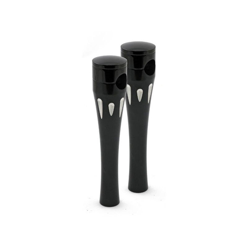 Talon aluminum riser kit, 8" rise. Black For 1" (25.4mm) handlebars