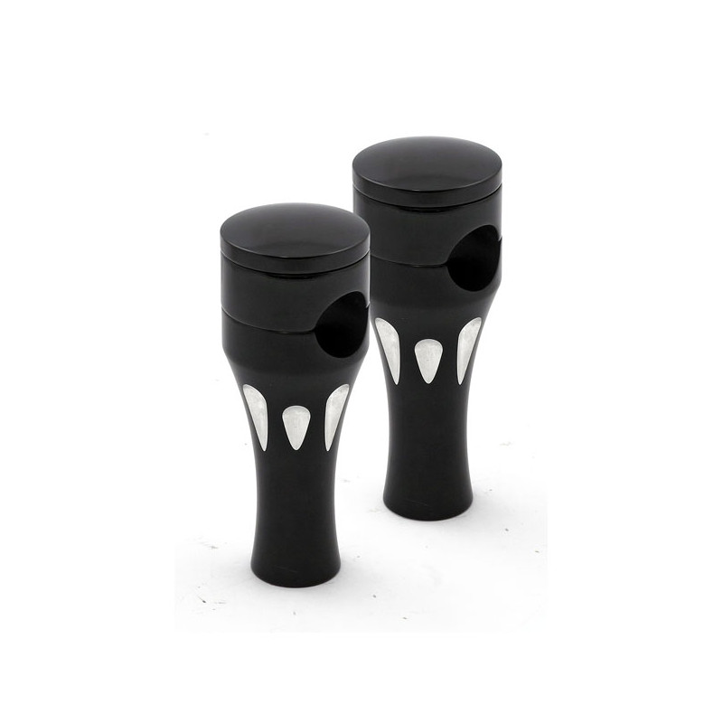 Talon aluminum riser kit, 4" rise. Black For 1" (25.4mm) handlebars